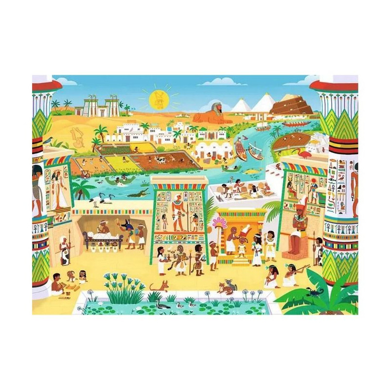 Puzzle Enfant des 6 ans - Puzzle Kididoc - Au temps des pharaons
