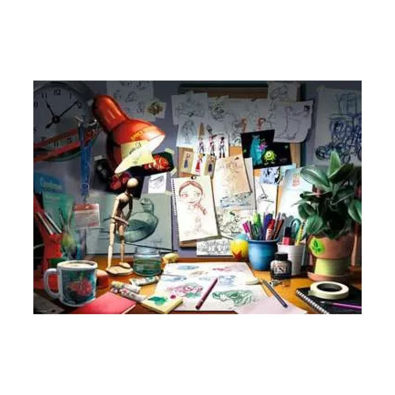 Puzzle 1000 pieces - RAVENSBURGER - 12000302 - Le bureau de l'artiste
