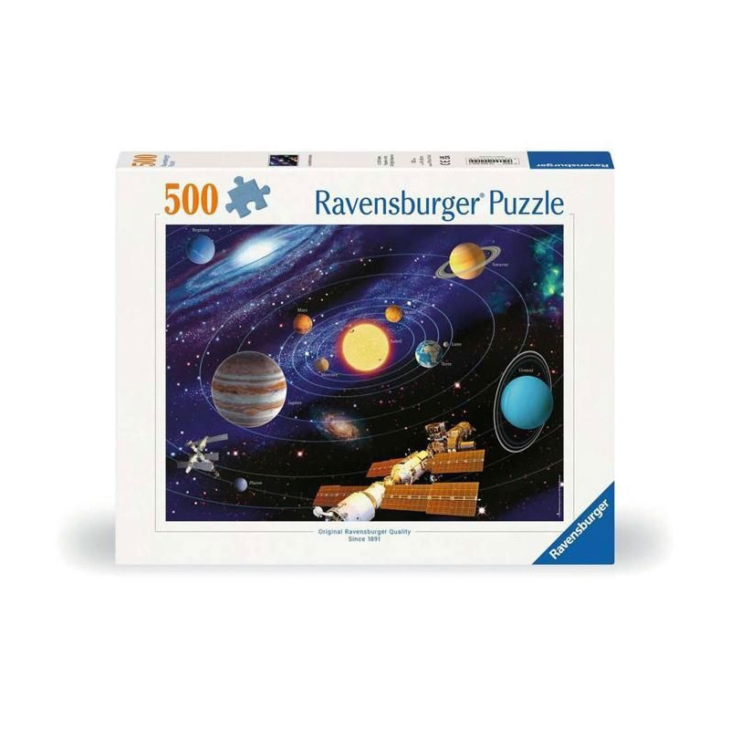 500p puzzle Systeme solaire - NATHAN JEUX - Bleu - Des 12 ans