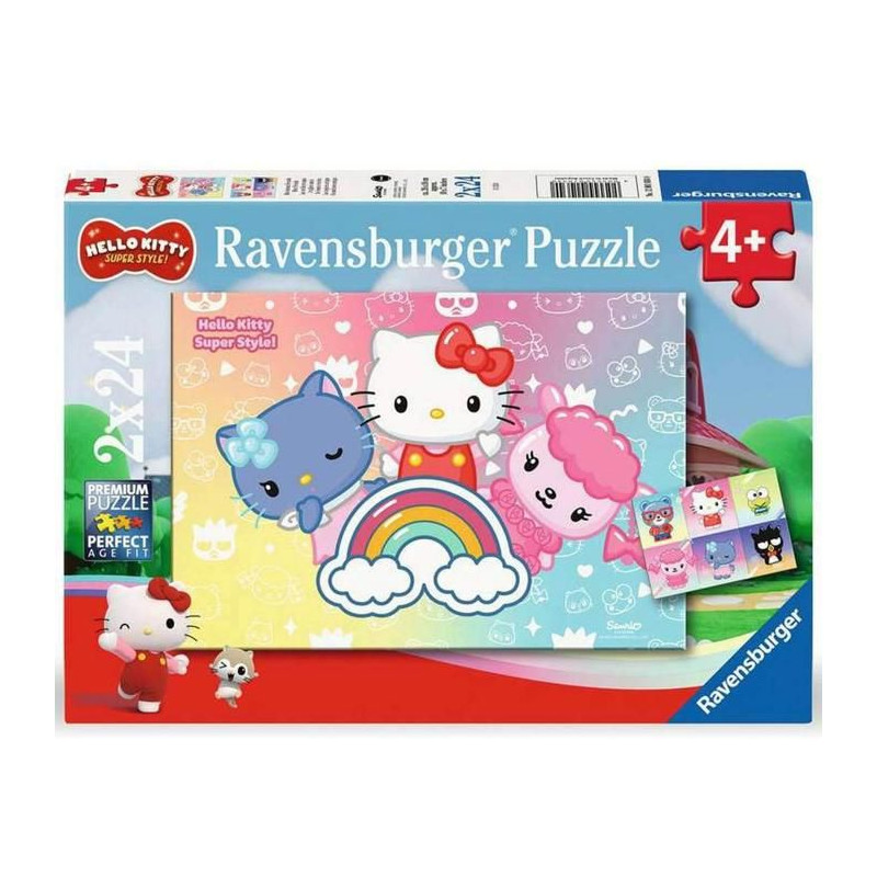 Puzzles 2 x 24 pieces : Hello Kitty