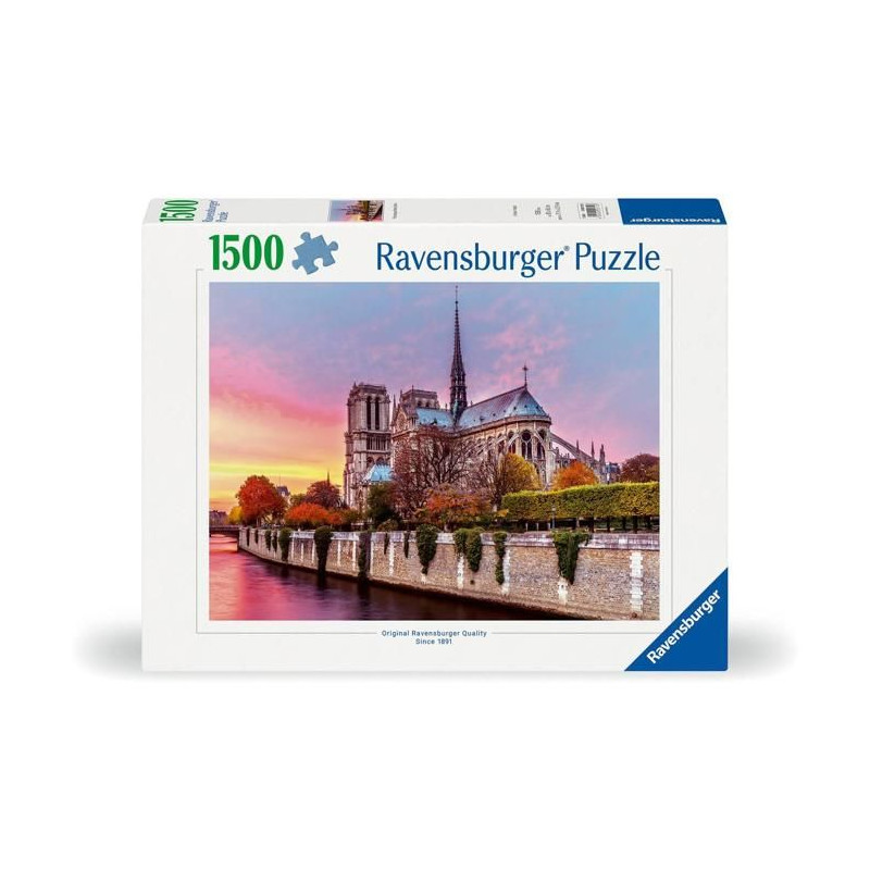 Puzzle 1500 pièces - RAVENSBURGER - Pittoresque Notre Dame - Paysage