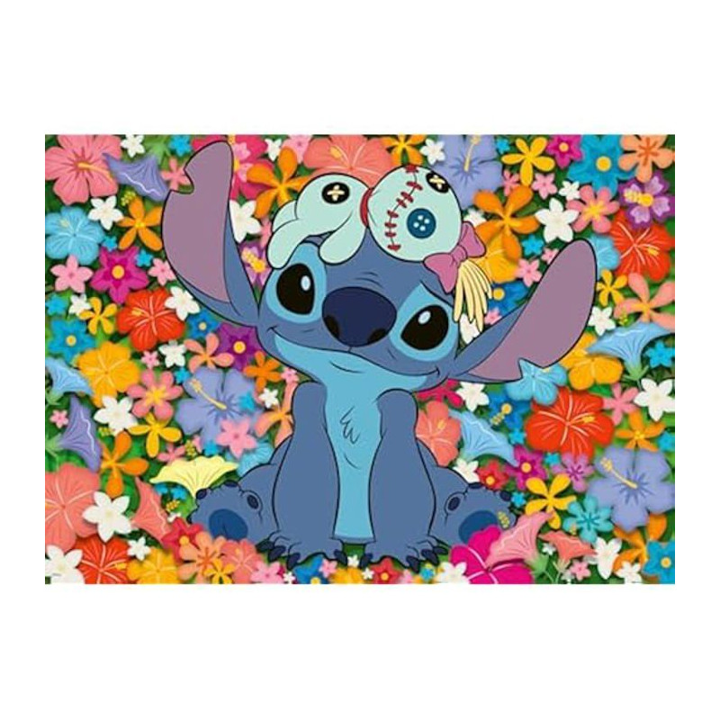 Puzzle - RAVENSBURGER - 1000 pièces - Stitch et Souillon - Intérieur