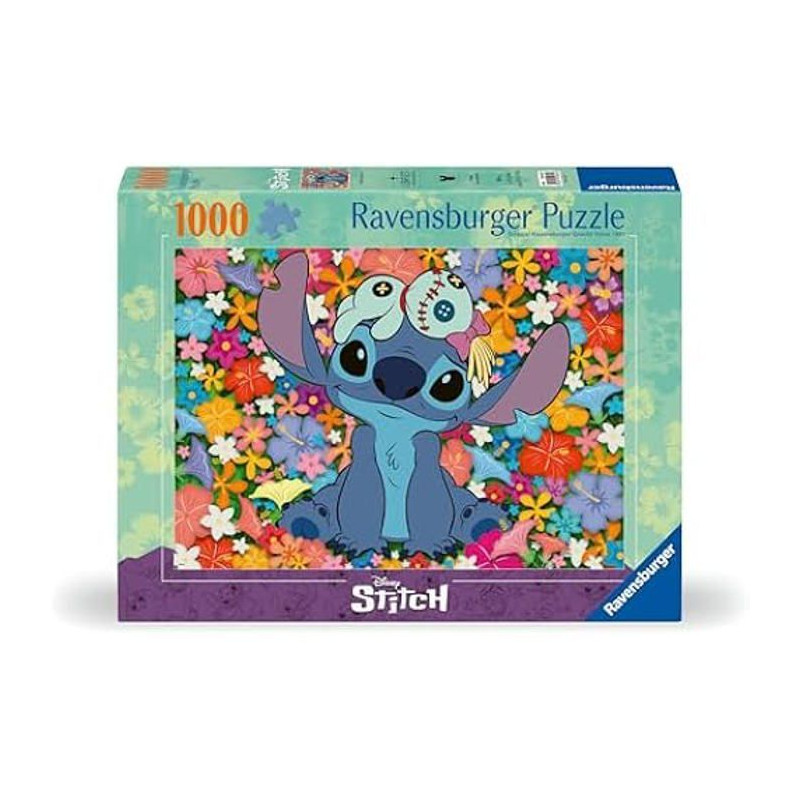Puzzle - RAVENSBURGER - 1000 pièces - Stitch et Souillon - Intérieur