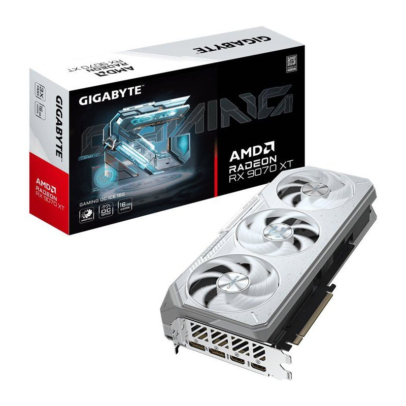 GIGABYTE - GAMING ICE - Carte graphique - AMD Radeon RX 9070XT OC - 16