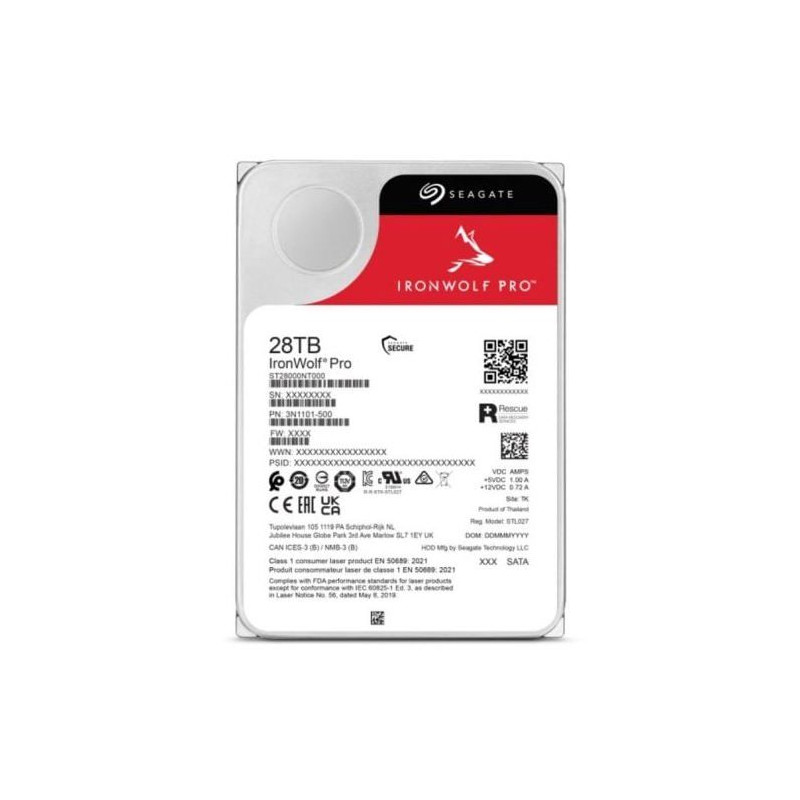 Disco Duro Seagate IronWolf Pro ST28000NT000 28TB HDD 7200rpm SATA III