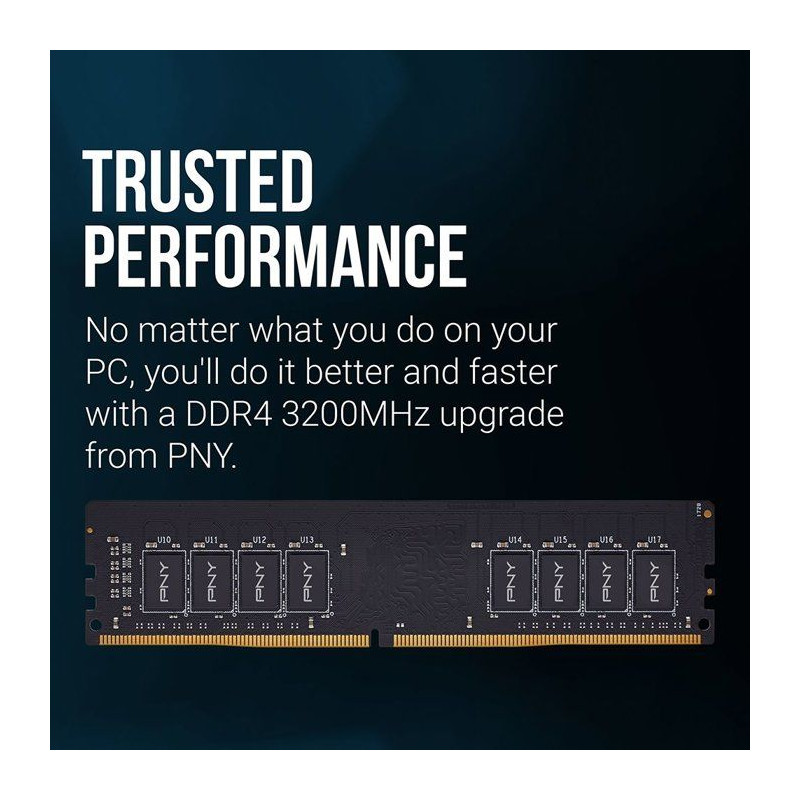 Module mémoire - PNY - MD16GSD43200-SB - DDR4 - 3200MHz - 16Go