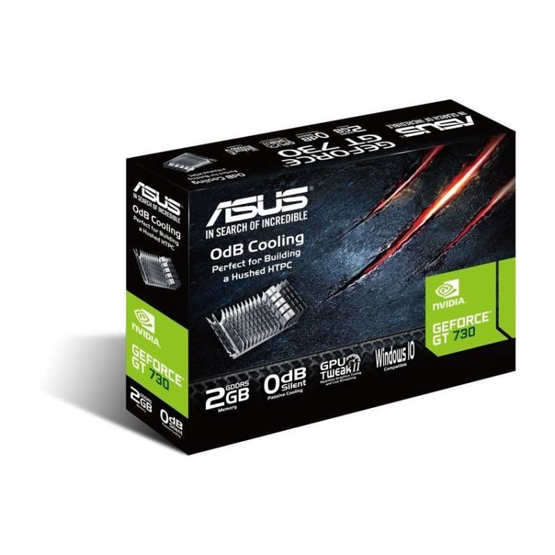 Carte graphique - ASUS - GT730-SL-2GD5-BRK NVIDIA GeForce GT 730 2 Go