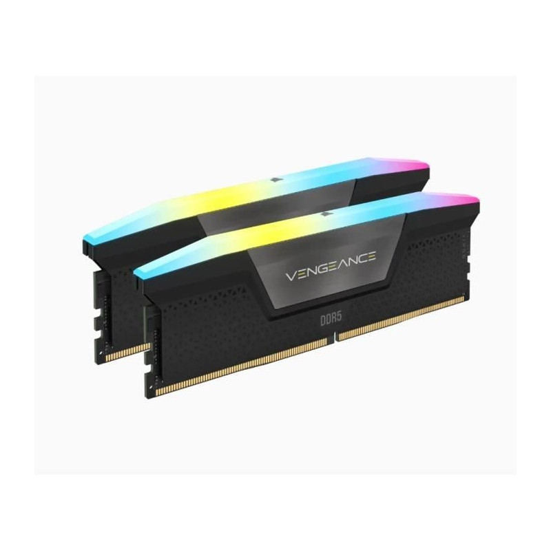 Mémoire RAM - CORSAIR - Vengeance RGB DDR5 - 32GB 2x16GB DIMM - 5600