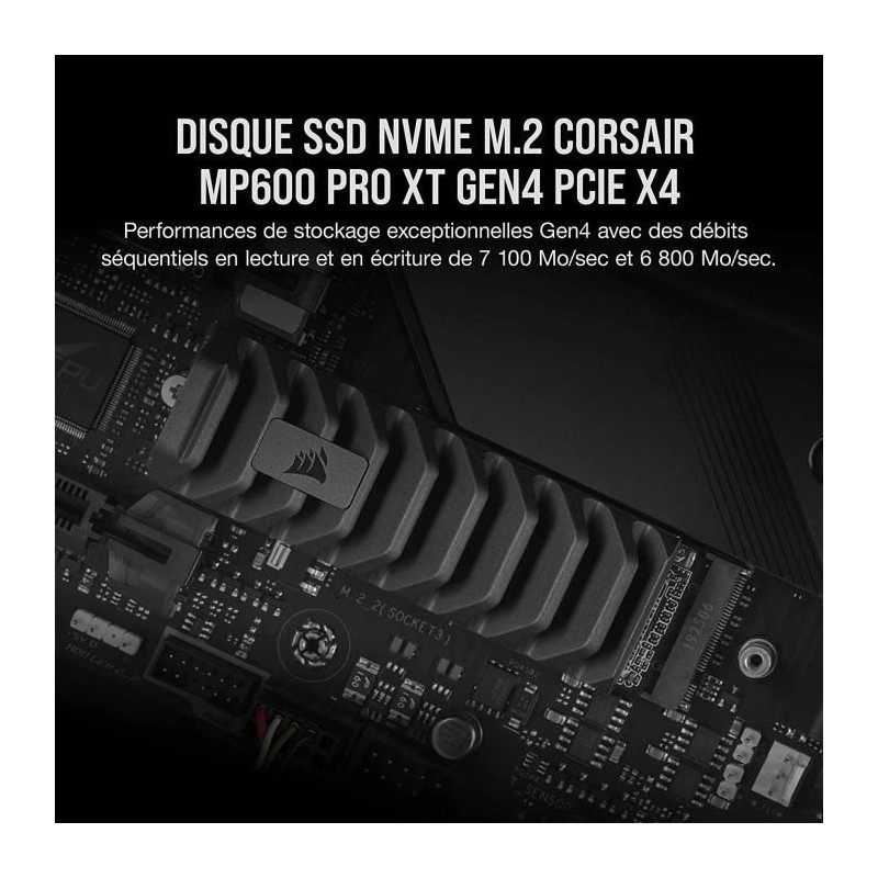Corsair Disque SSD MP600 PRO XT - 2TB NVMe PCIe M.2 (CSSD-F2000GBMP600
