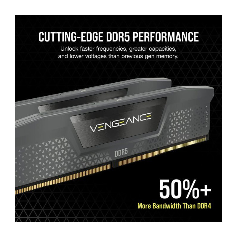 Mémoire RAM - CORSAIR - CMK64GX5M2B6000Z30 - VENGEANCE - DDR5 - 64Go