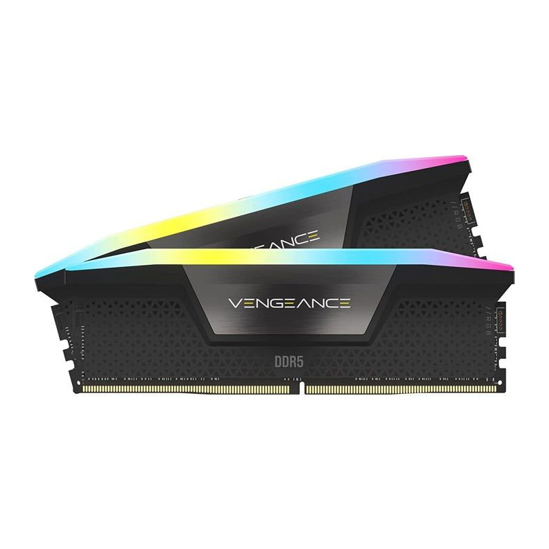 Mémoire RAM - CORSAIR - CMH32GX5M2B6400C36 - VENGEANCE RGB - DDR5 - 3