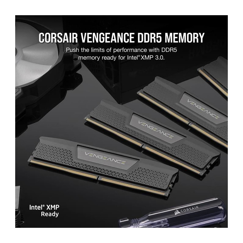Mémoire RAM - CORSAIR - Vengeance DDR5 RAM 32Go (2x16Go) 5600MHz CL40