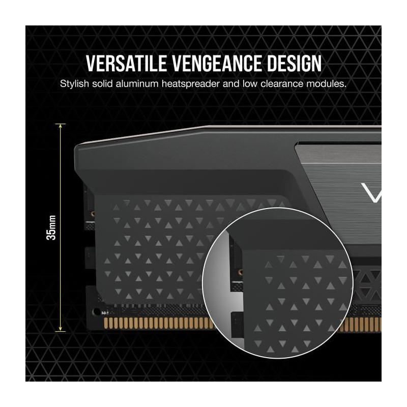Mémoire RAM - CORSAIR - Vengeance DDR5 RAM 32Go (2x16Go) 5600MHz CL40