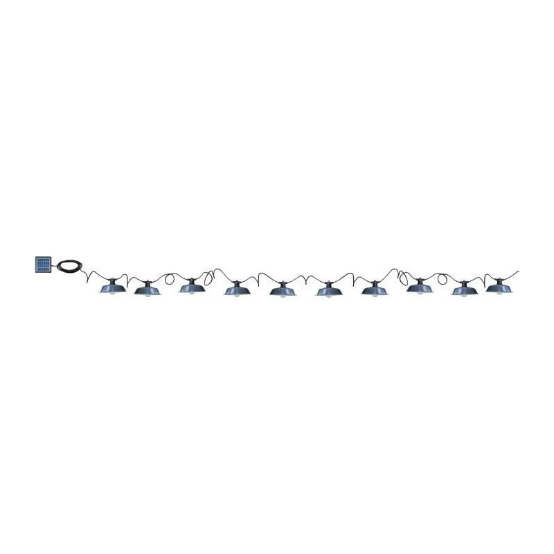 Solar garland - Rio Vintage - 7.50 m - Grey