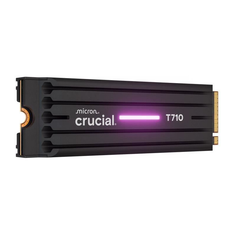 CRUCIAL - SSD interne - T710 - 2 To - avec dissipateur - PCIe Gen5