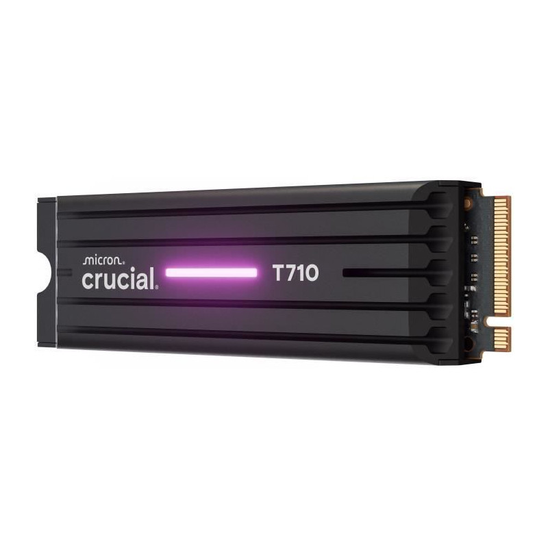 CRUCIAL - SSD interne - T710 - 2 To - avec dissipateur - PCIe Gen5