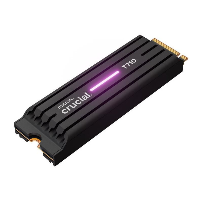 CRUCIAL - SSD interne - T710 - 2 To - avec dissipateur - PCIe Gen5