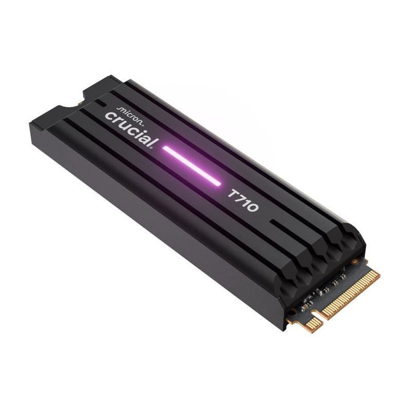 CRUCIAL - SSD interne - T710 - 2 To - avec dissipateur - PCIe Gen5