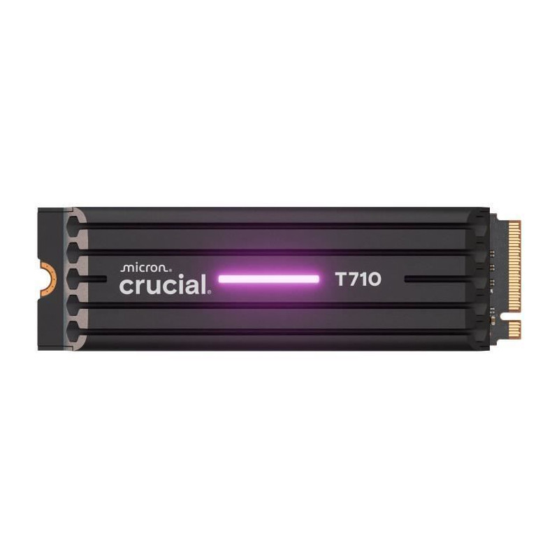 CRUCIAL - SSD interne - T710 - 2 To - avec dissipateur - PCIe Gen5