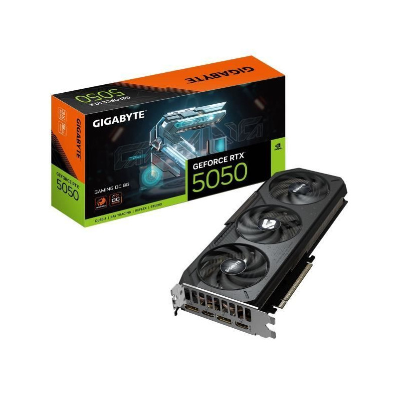 GIGABYTE - Carte graphique - RTX 5050 GAMING OC-8GD