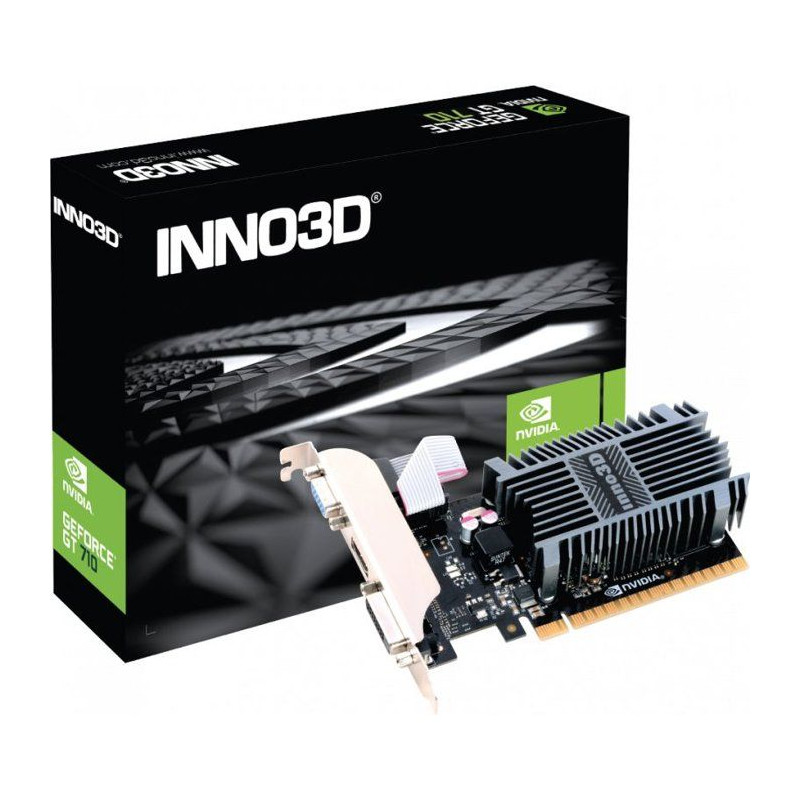 INNO3D - Carte Graphique - NVIDIA GeForce GT710 Low Profile Passive -