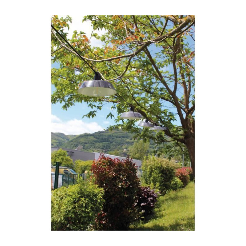 Solar garland - Rio Vintage - 7.50 m - Grey