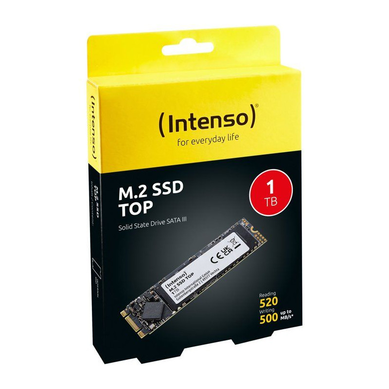 INTENSO - Top - SSD Interne - 1 To - M.2 SATA III 6 Gb/s - Vitesse de