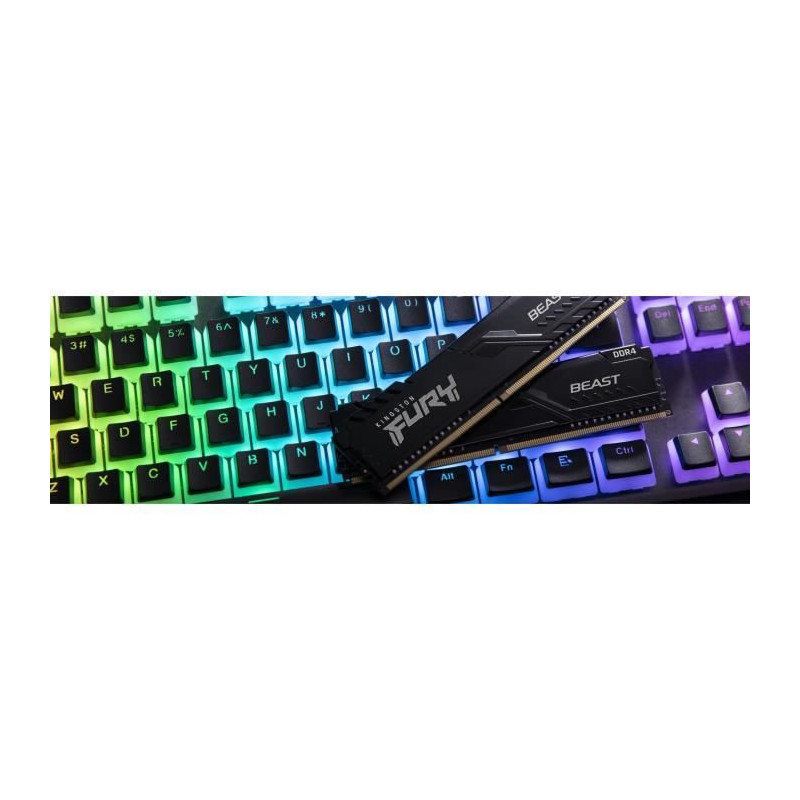 Mémoire Kingston FURY Beast 32 Go (2 x 16 Go) DDR4 3200 MHz CL16