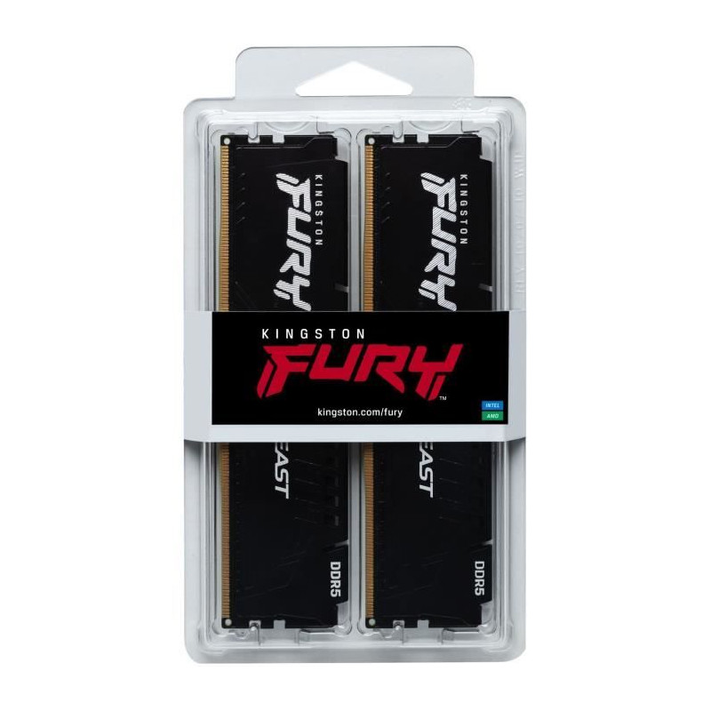 KINGSTON TECHNOLOGY FURY Beast RAM DDR5 16 Go (2 x 8 Go) 5200 MHz CL40