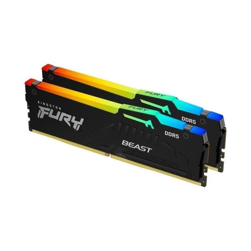Mémoire RAM - KINGSTON - FURY Beast - 32 Go (2 x 16 Go) - DDR5 - 5600