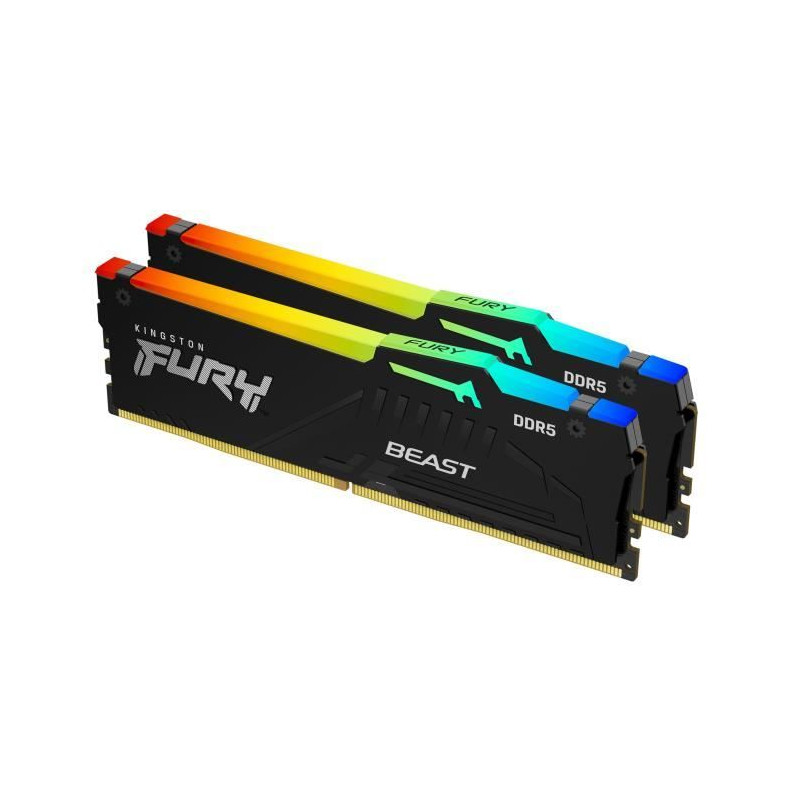 Mémoire RAM - KINGSTON - FURY Beast - 32 Go (2 x 16 Go) - DDR5 - 5600