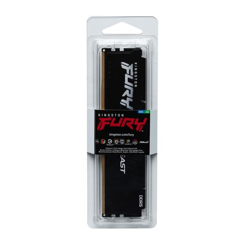 Mémoire DDR5 - KINGSTON - FURY Beast EXPO - 16 Go - 3200 Mhz - CL36