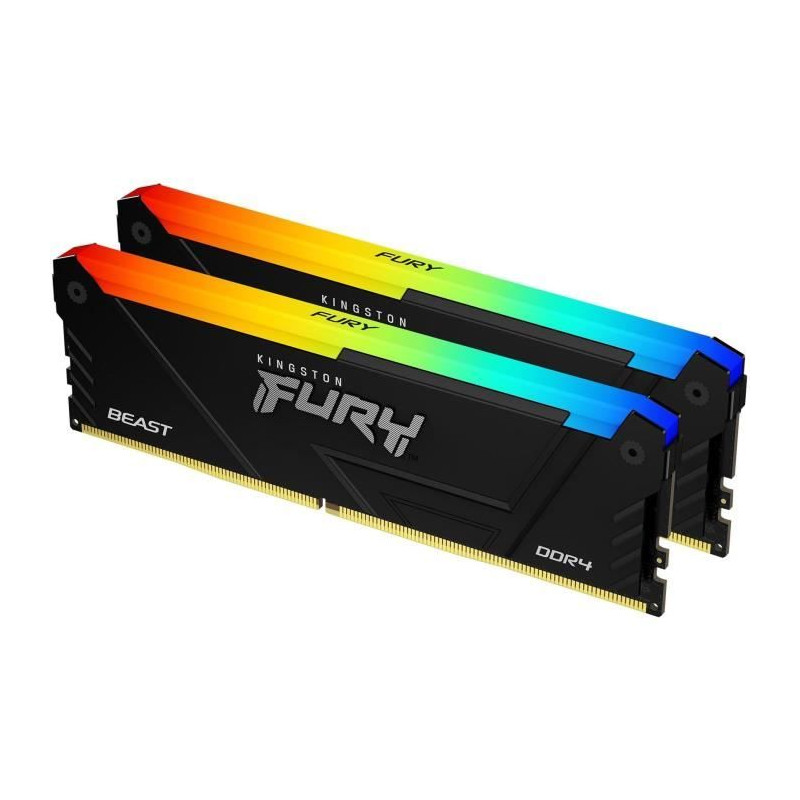 Mémoire DDR4 - KINGSTON - FURY Beast - 32 Go (2 x 16 Go) - 3600 Mhz -