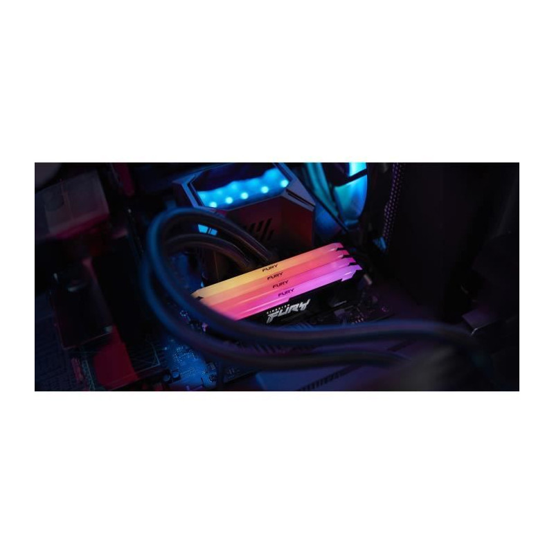 Mémoire DDR4 - KINGSTON - FURY Beast - 32 Go (2 x 16 Go) - 3600 Mhz -