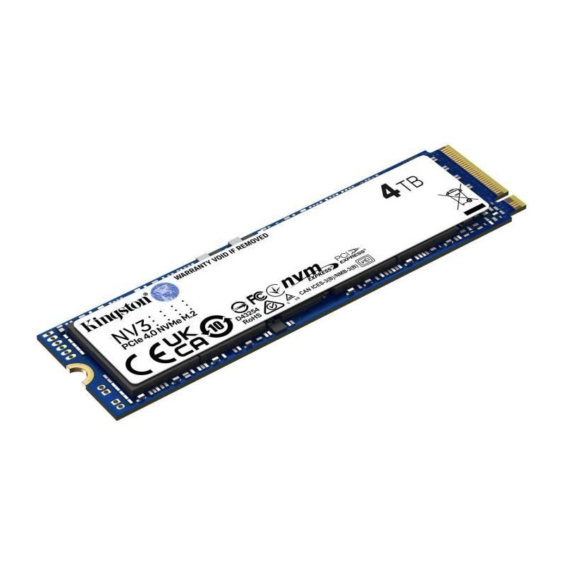 KINGSTON - NV3 - SSD Interne - 4 To - PCIe 4.0 NVMe M.2 2280