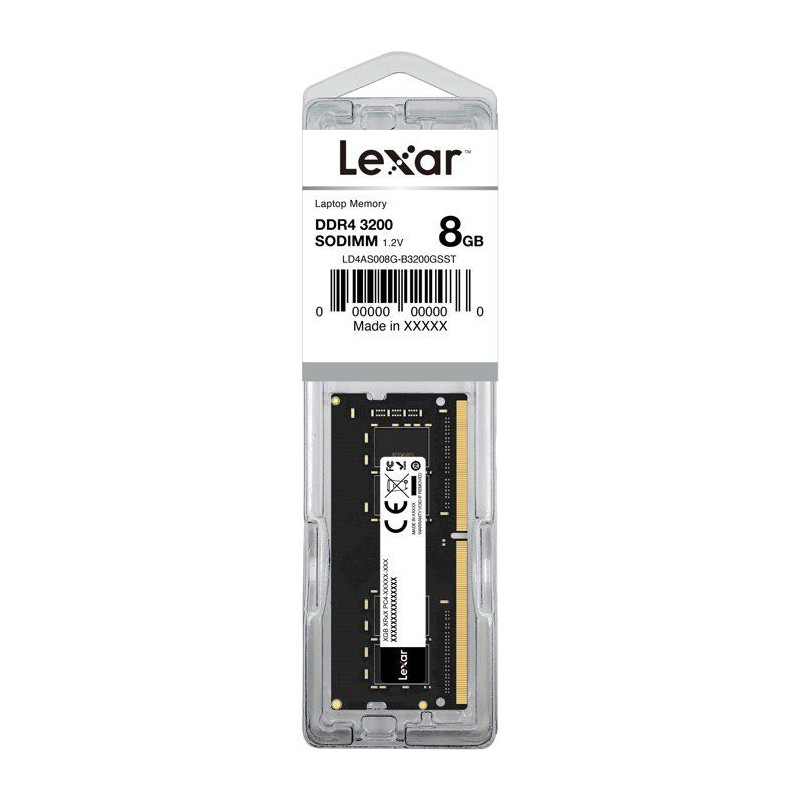 Barrette Mémoire - LEXAR - DDR4 8 Go - 260 PIN So-DIMM - 3200 Mbps CL