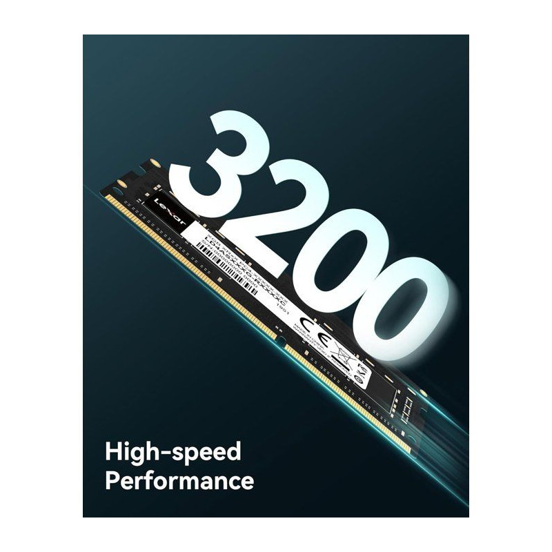 Barrette Mémoire - LEXAR - DDR4 16 Go - 288 PIN U-DIMM - 3200 MHz CL2