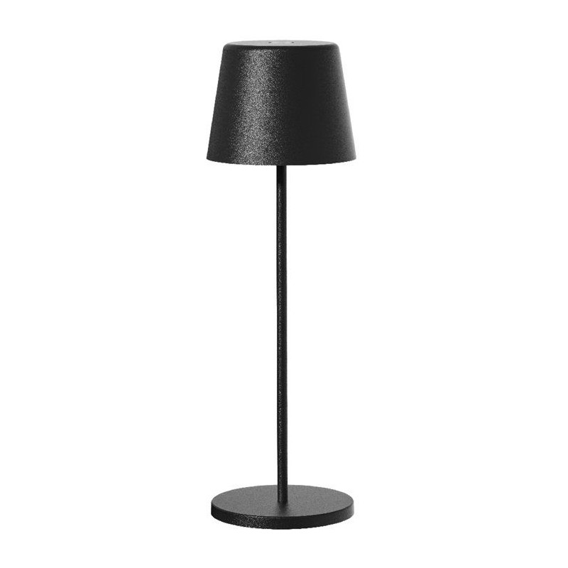 Lampe de table sans fil - LUMISKY - KELLY BLACK - Aluminium noir - LED