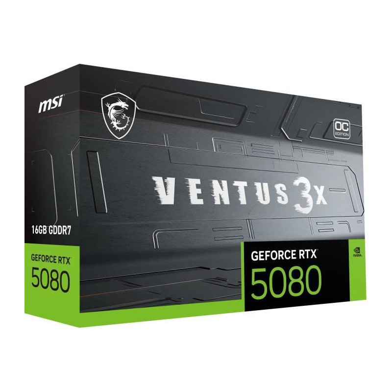 Carte graphique - MSI - VENTUS GeForce RTX5080 16G 3X OC NVIDIA GeForc