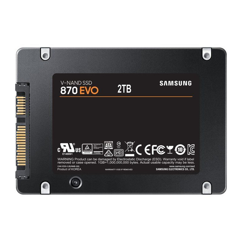 SAMSUNG - 870 EVO - SSD Interne - 2 To - SATA - Vitesse lecture jusqu'