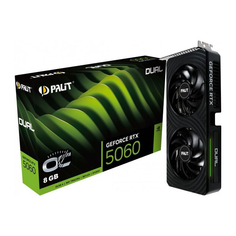 PALIT - Carte graphique - GeForce RTX 5060 - Dual OC - 8 Go