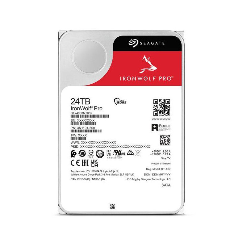 SEAGATE - IronWolf Pro ST24000NT002 - Disque dur interne - 24 To - 720