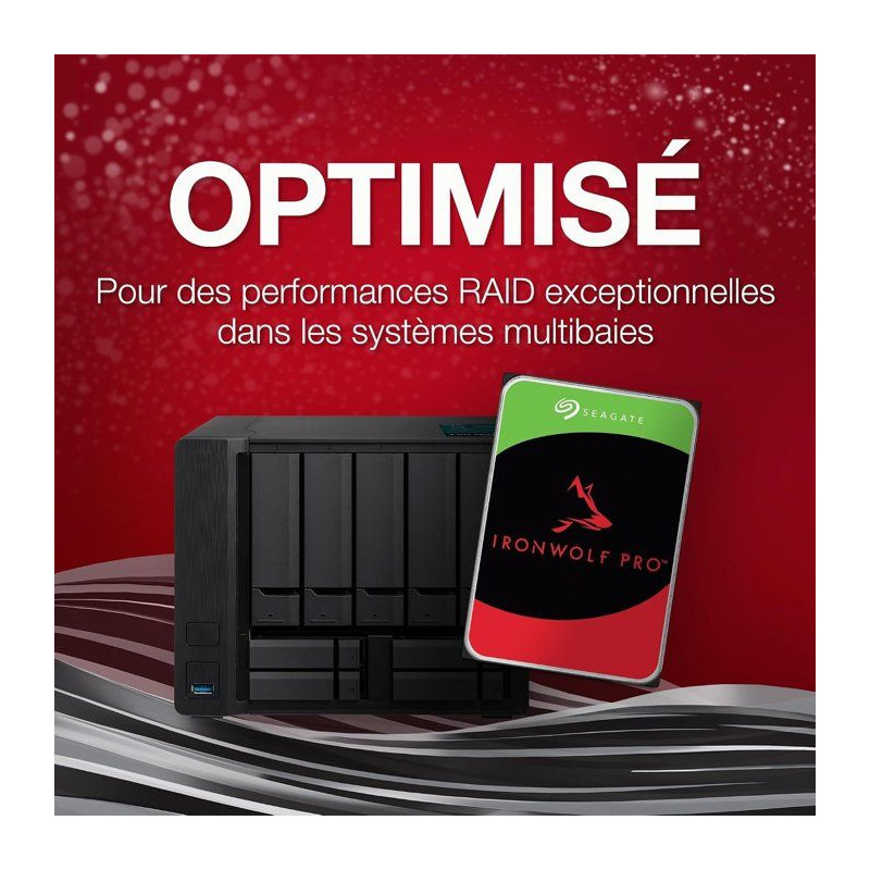 SEAGATE - IronWolf Pro ST30000NT011 - Disque dur interne - 30 To - 720