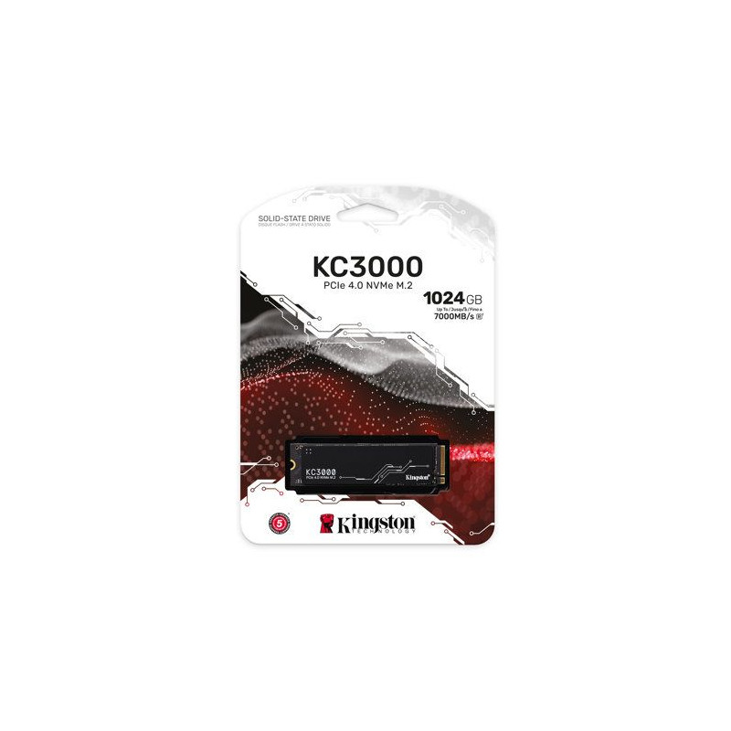 KINGSTON - SSD Interne - KC3000 - 1024Go - M.2 NVMe (SKC3000S/1024G)