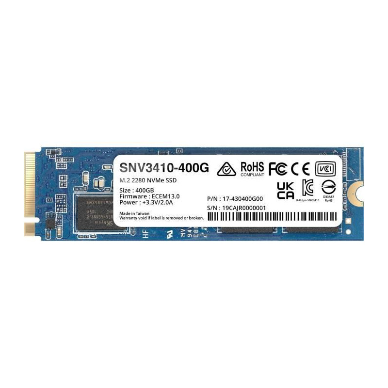 SYNOLOGY - SNV3410-400G - Disque dur SSD - 400 Go - NVMe M.2 - NAS int