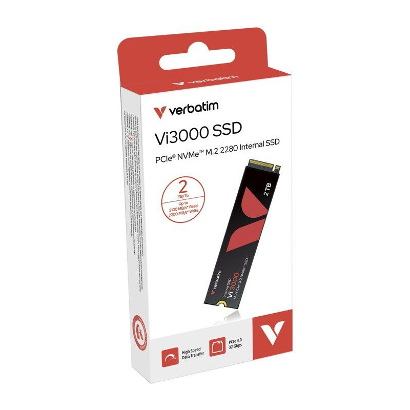 SSD interne - VERBATIM - Vi3000 - 2 To - NVMe
