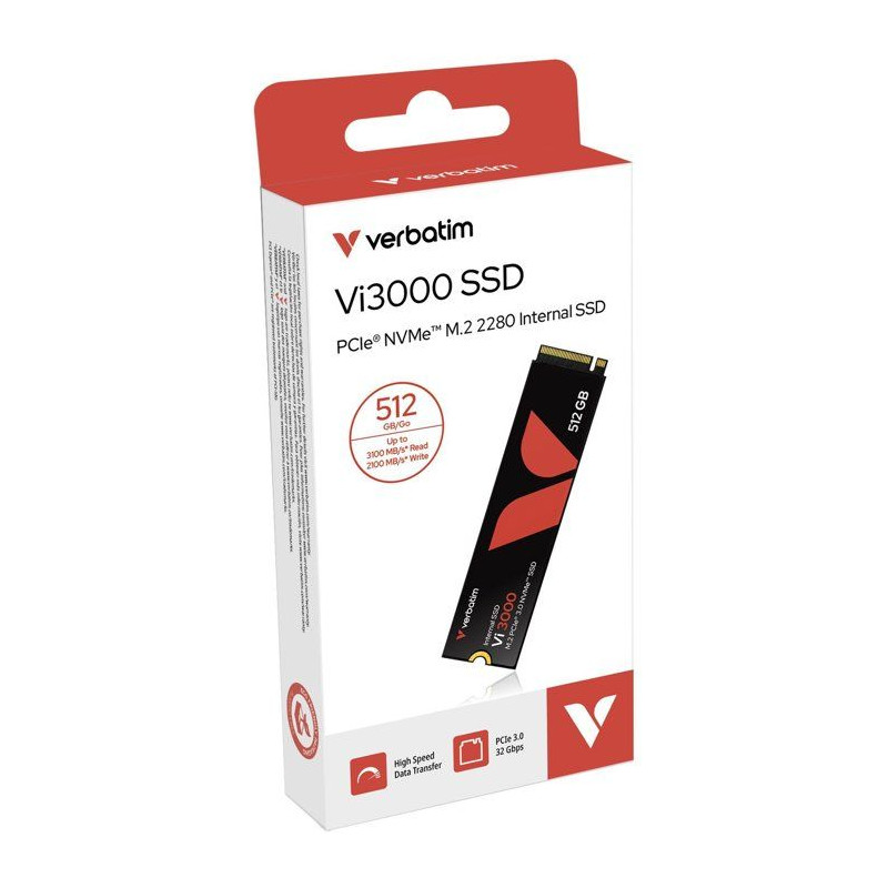 SSD interne - VERBATIM - Vi3000 - 512 Go - NVMe