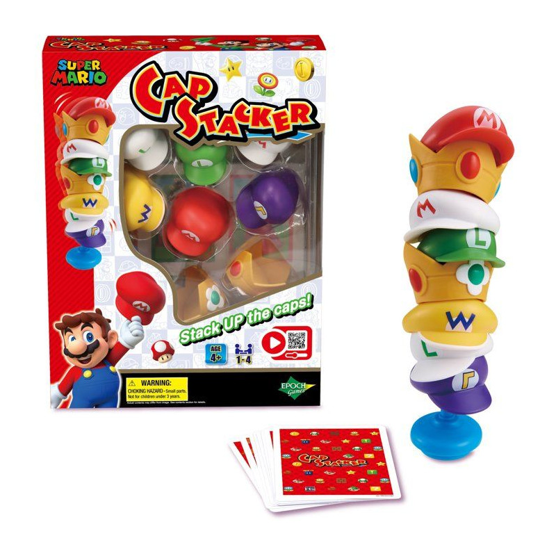 Super Mario Cap Stacker - Jeu d’équilibre - EPOCH GAMES - Empilage