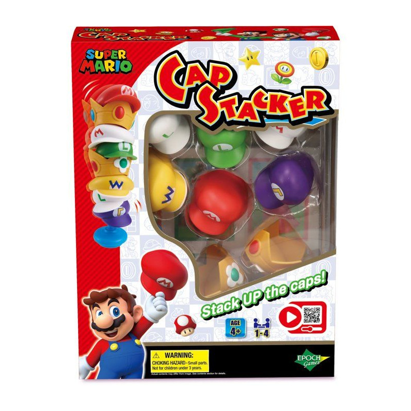 Super Mario Cap Stacker - Jeu d’équilibre - EPOCH GAMES - Empilage