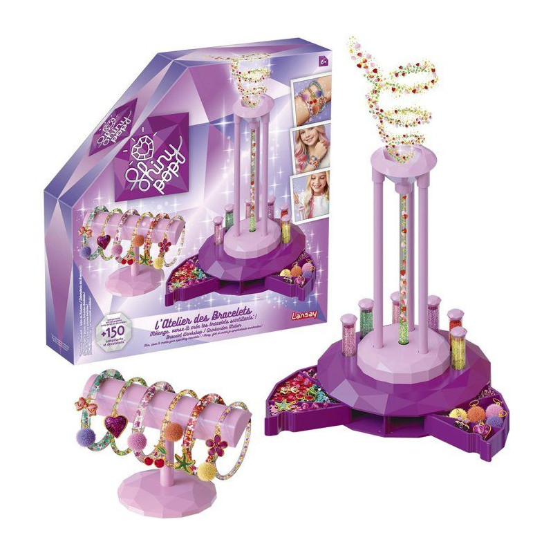 Loisir créatif - LANSAY - SHINY POP - Création bracelets - L'ATELIER